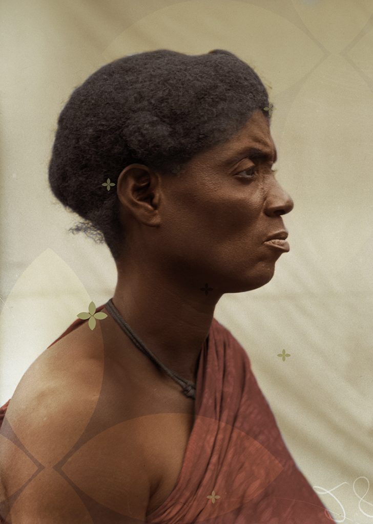 An Elder of Agukwu Nri, Present-day Anambra State, photographed by Northcote Thomas, c. 1911 and colourized from black and white by Ukpuru.