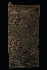 Heavy wood door from Nri Awka, 19th-20th century