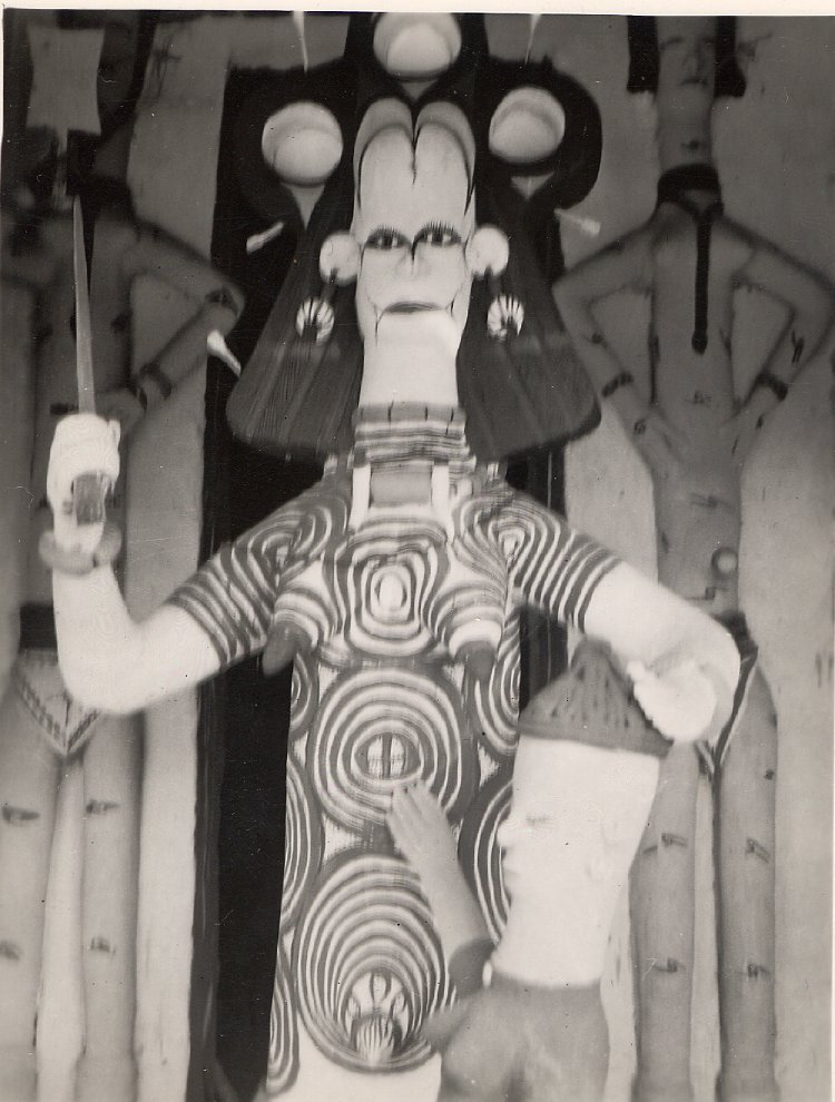 The Earth Mother, Ala, in an Mbari house in Ebele. 1946